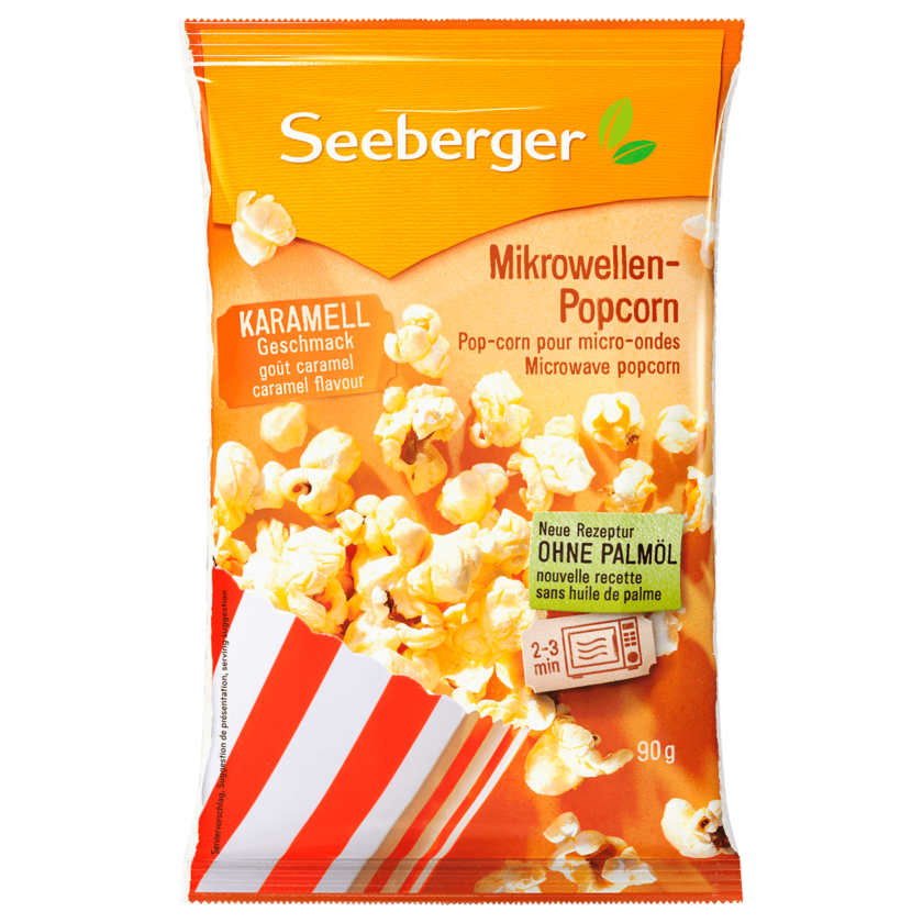 Seeberger Microwellen Popcorn Karamell 90g